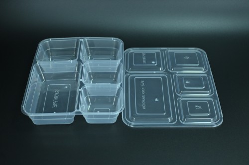 PP Korean-style five-layer square lunch box
