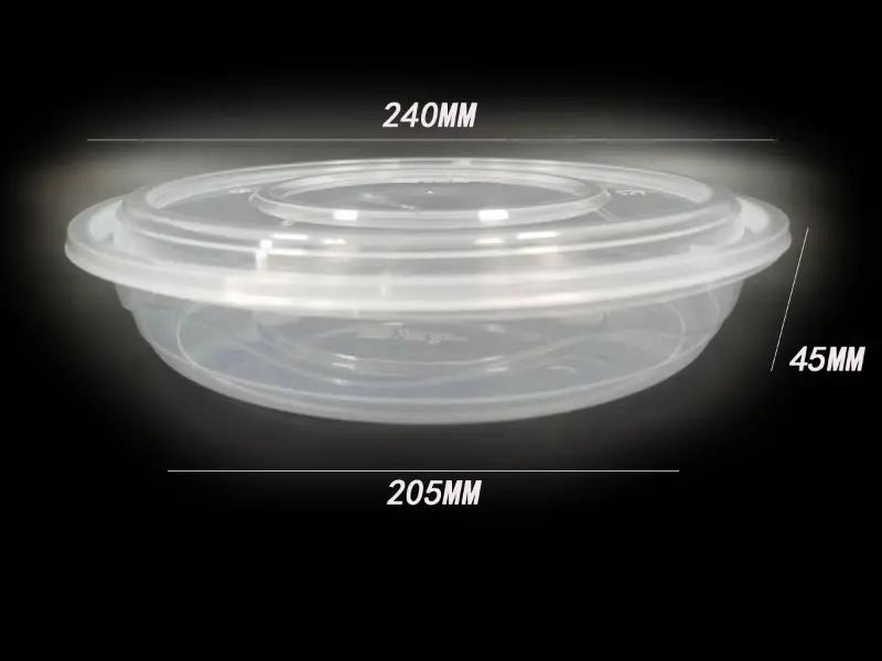 1500ml PP injection-molded bowl-style food container