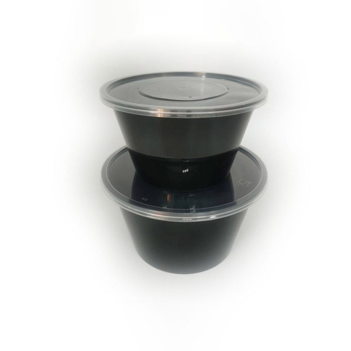 삽입 트레이가 있는 PP 원형 식품 용기